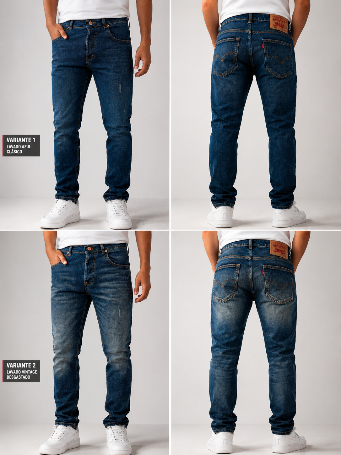 Jean Levi's 501 clásico azul oscuro para hombre - Monarca Jeans