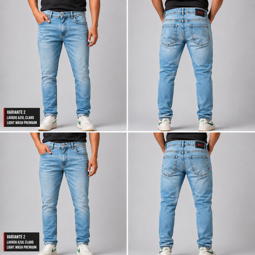 Jean Boss azul glacier para hombre - Monarca Jeans