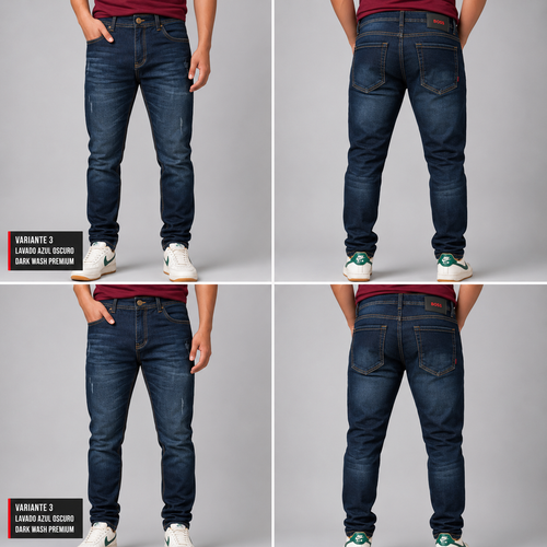 Jean Boss azul midnight para hombre - Monarca Jeans