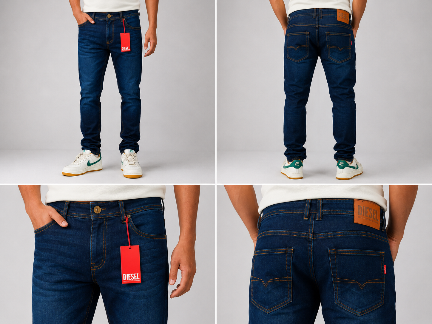 Jean Diesel azul deep indigo para hombre - Monarca Jeans